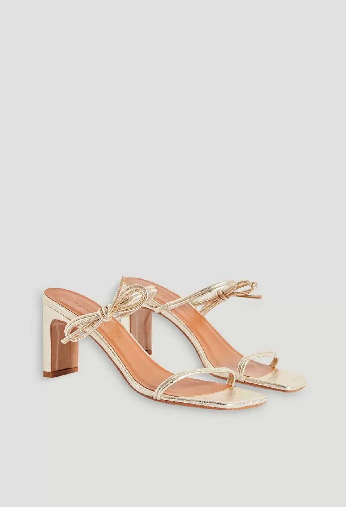 Claudie Pierlot Sandales Cuir Dore Discount