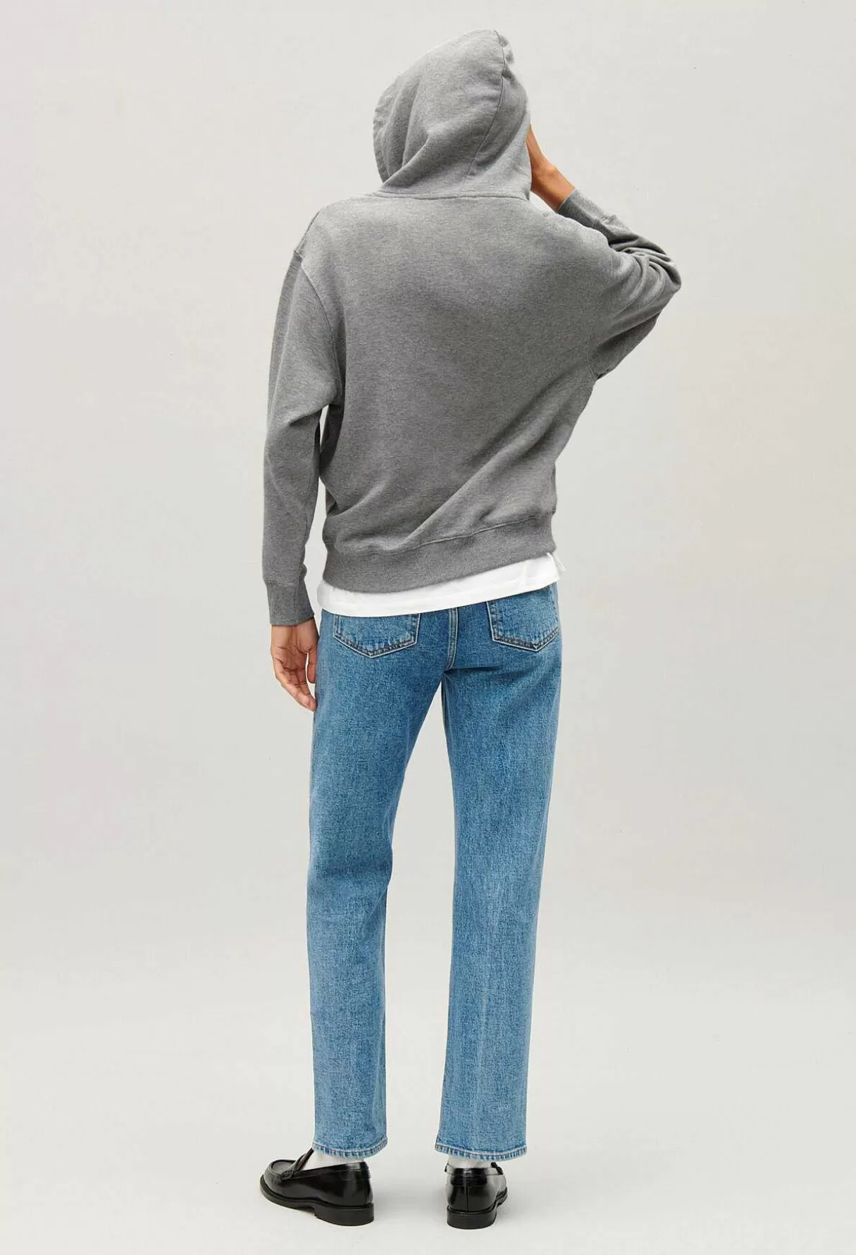 Claudie Pierlot Sweatshirt Capuche Jean Toto Gris Chine Cheap