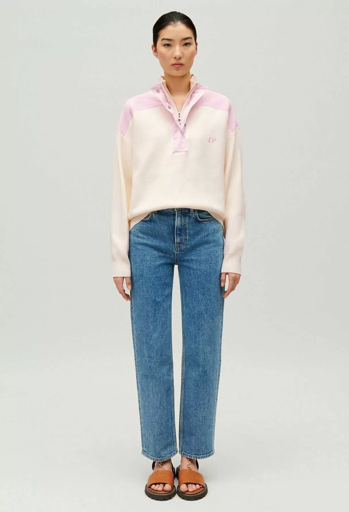 Claudie Pierlot Sweatshirt Minimum Col Camionneur Fashion