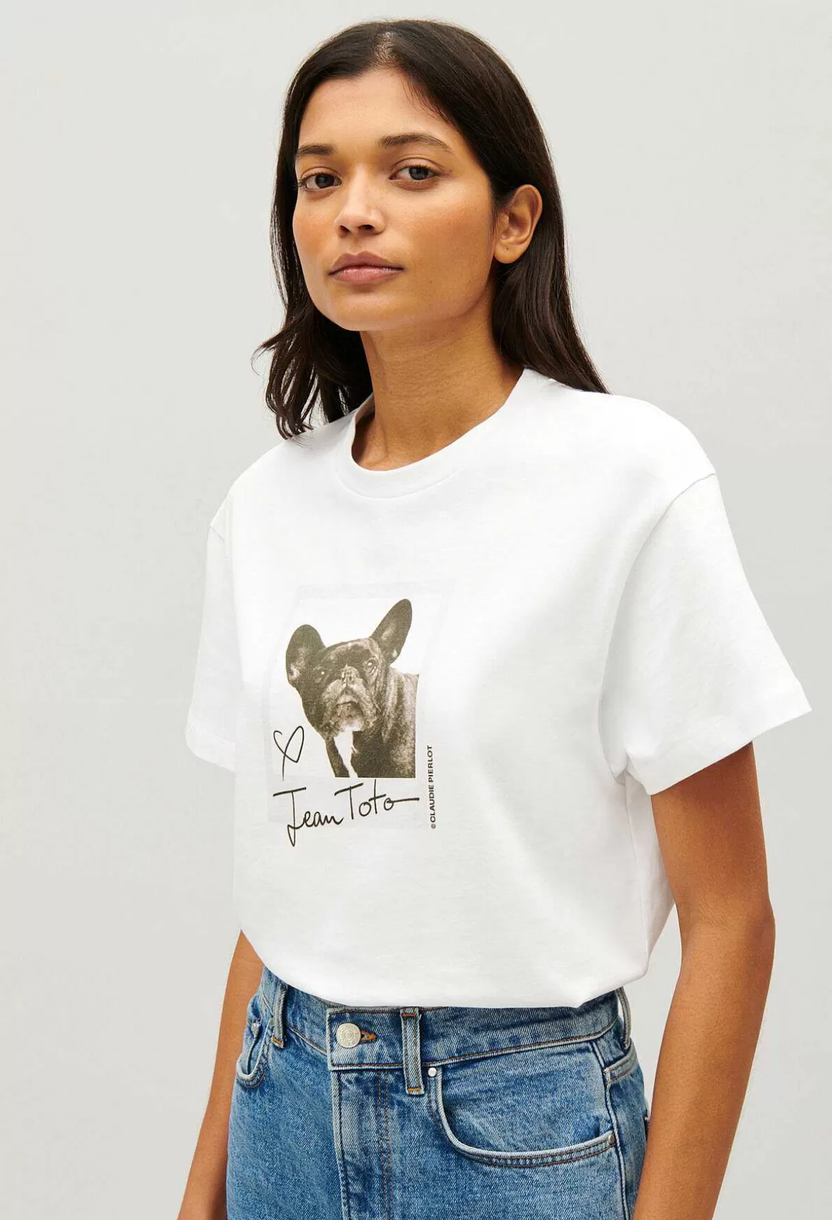 Claudie Pierlot Tee-Shirt Imprime Jean Toto Online