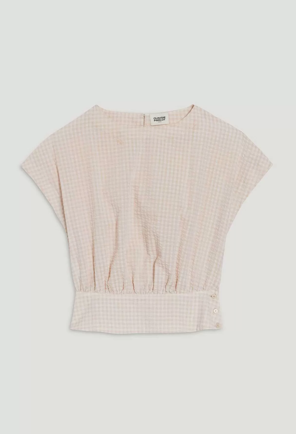 Claudie Pierlot Top Ajoure Fronce Best Sale