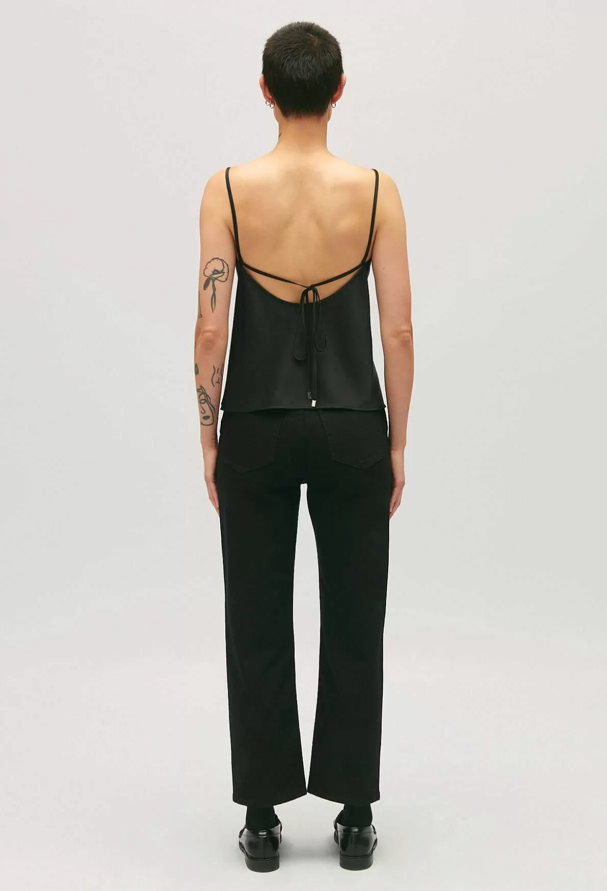 Claudie Pierlot Top Bretelles Noir Sale