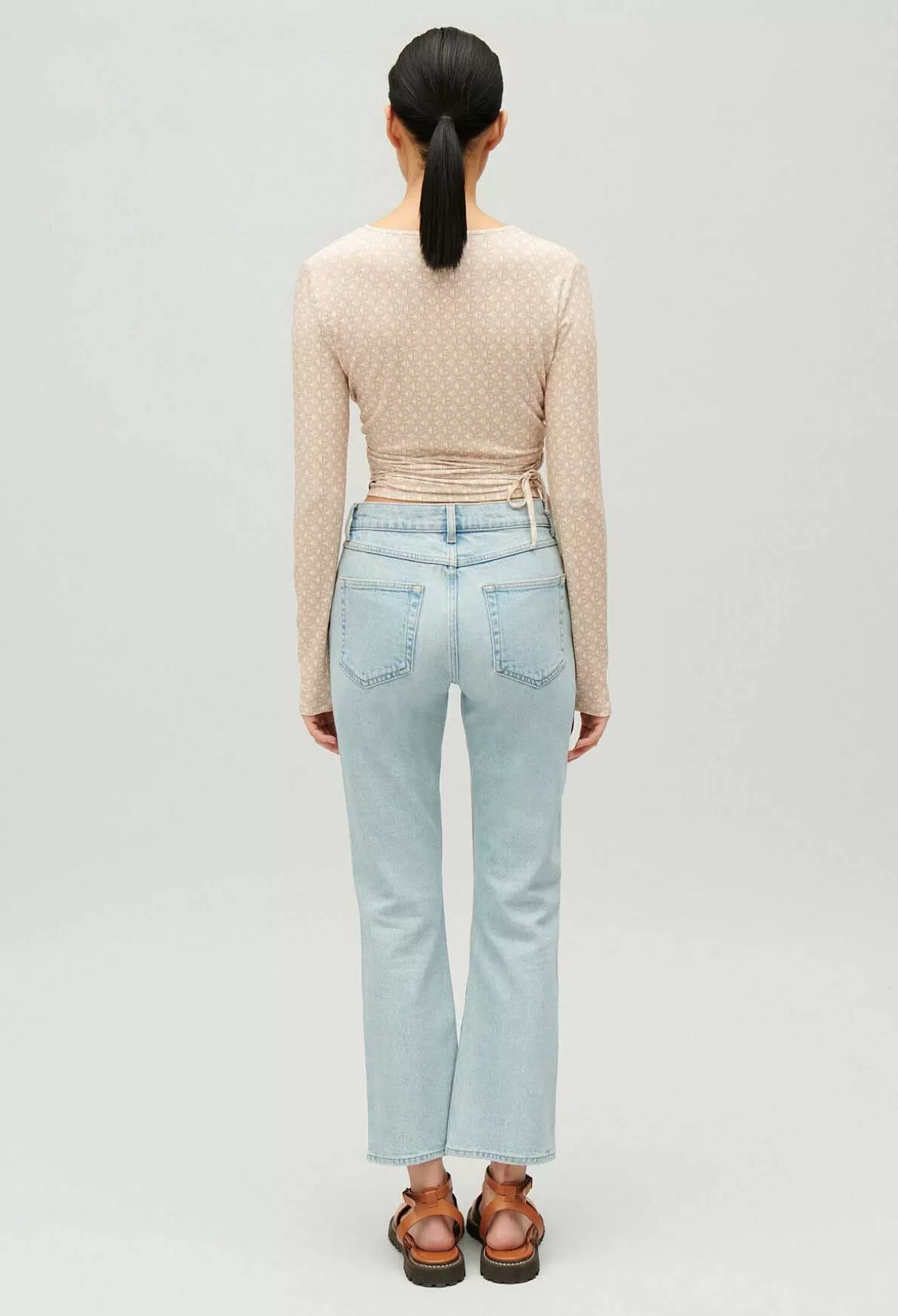 Claudie Pierlot Top Cache-Coeur Beige New