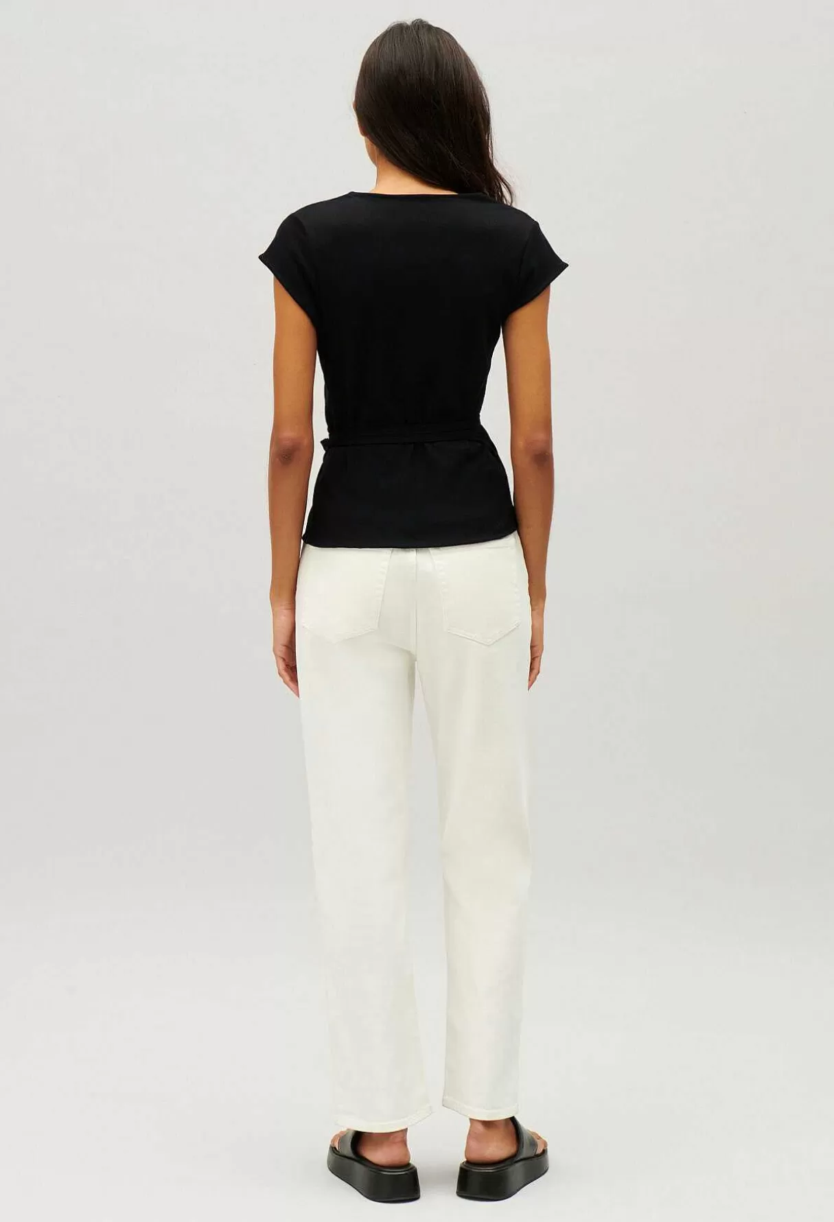 Claudie Pierlot Top Cache-Coeur Noir Clearance