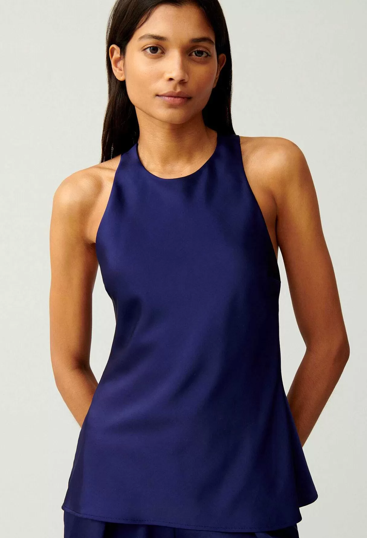 Claudie Pierlot Top Dos Nu Indigo Cheap