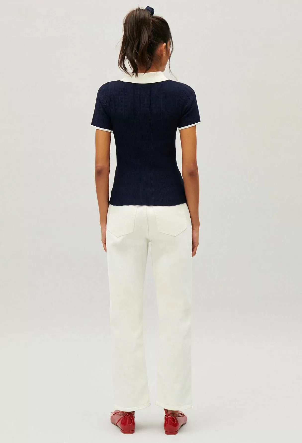Claudie Pierlot Top Tennis Bleu Marine Discount