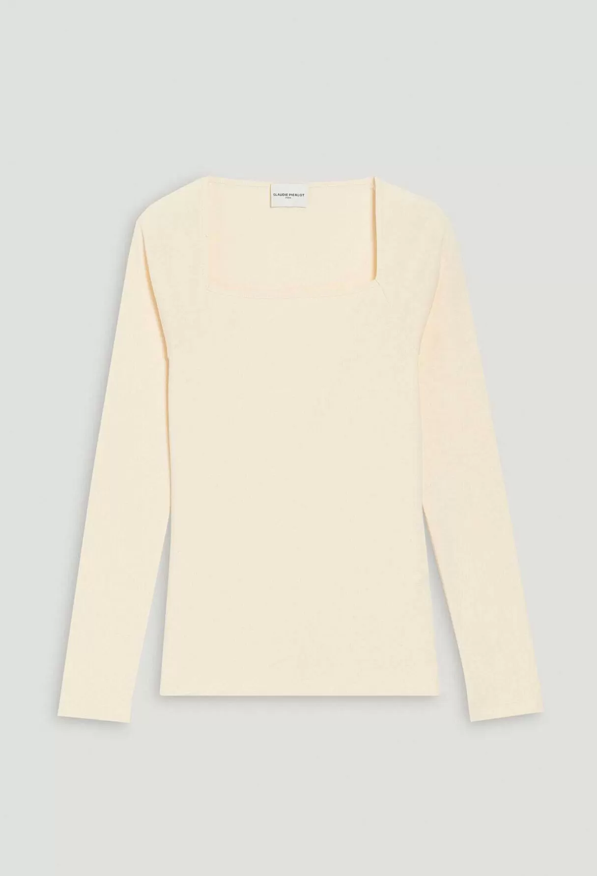 Claudie Pierlot T-Shirt Coton Beige Hot
