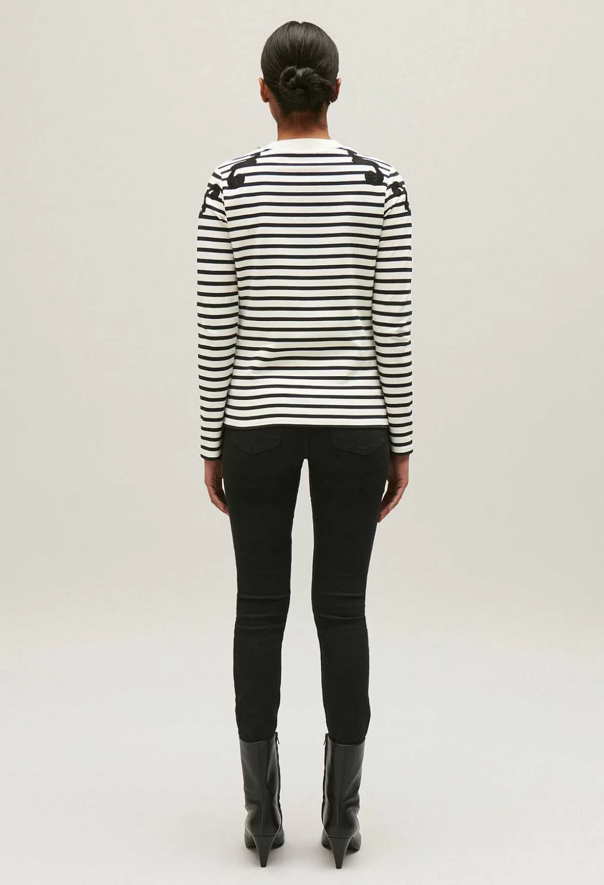 Claudie Pierlot T-Shirt Mariniere Manches Longues Outlet