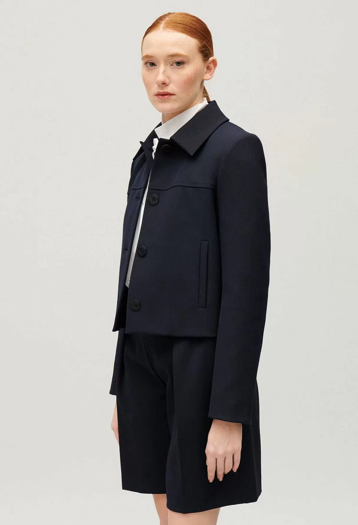 Claudie Pierlot Veste Boite Marine Clearance