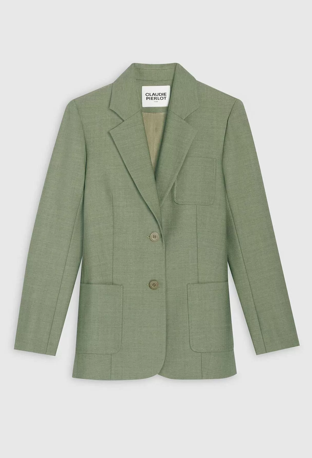 Claudie Pierlot Veste Tailleur Kaki Hot