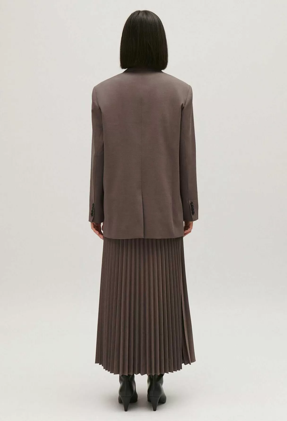 Claudie Pierlot Veste Tailleur Marron Glace Best Sale