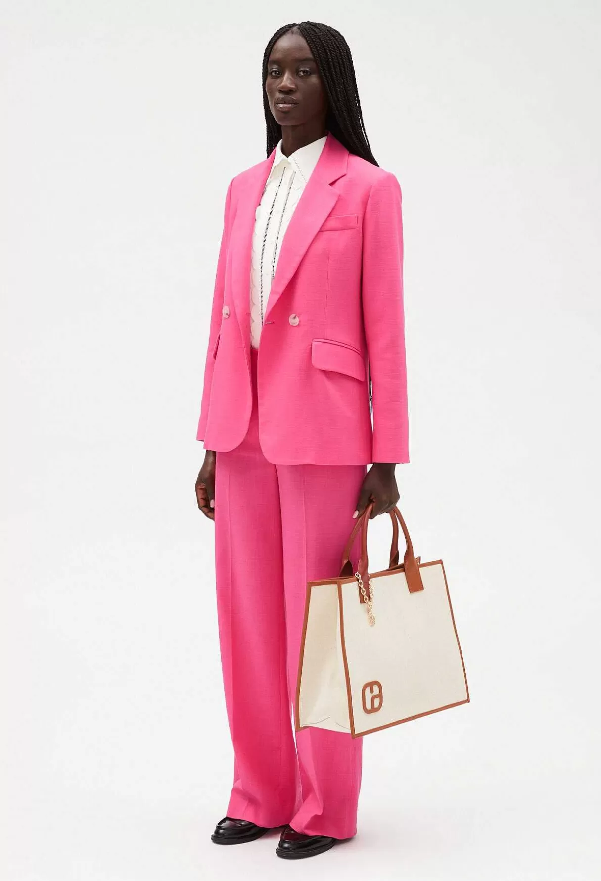 Claudie Pierlot Veste Tailleur Rose Best Sale